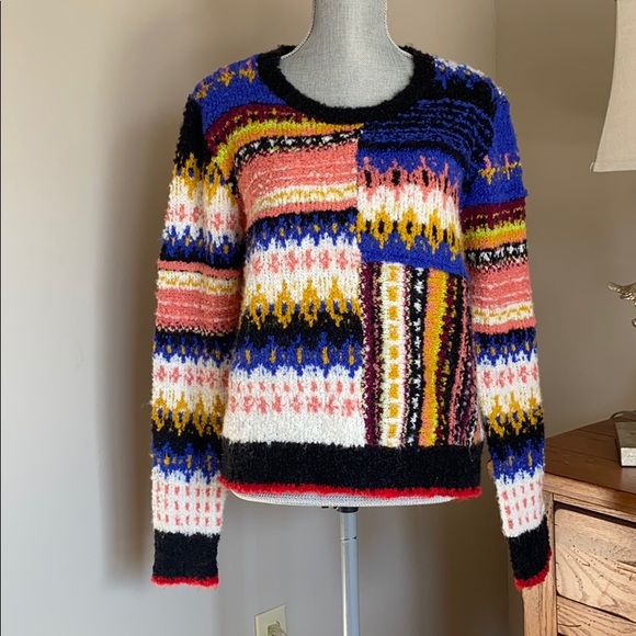 Free People Sweaters - {Free People} Bright and Colorful Sweater